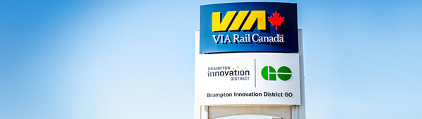 La gare GO de Brampton Innovation District