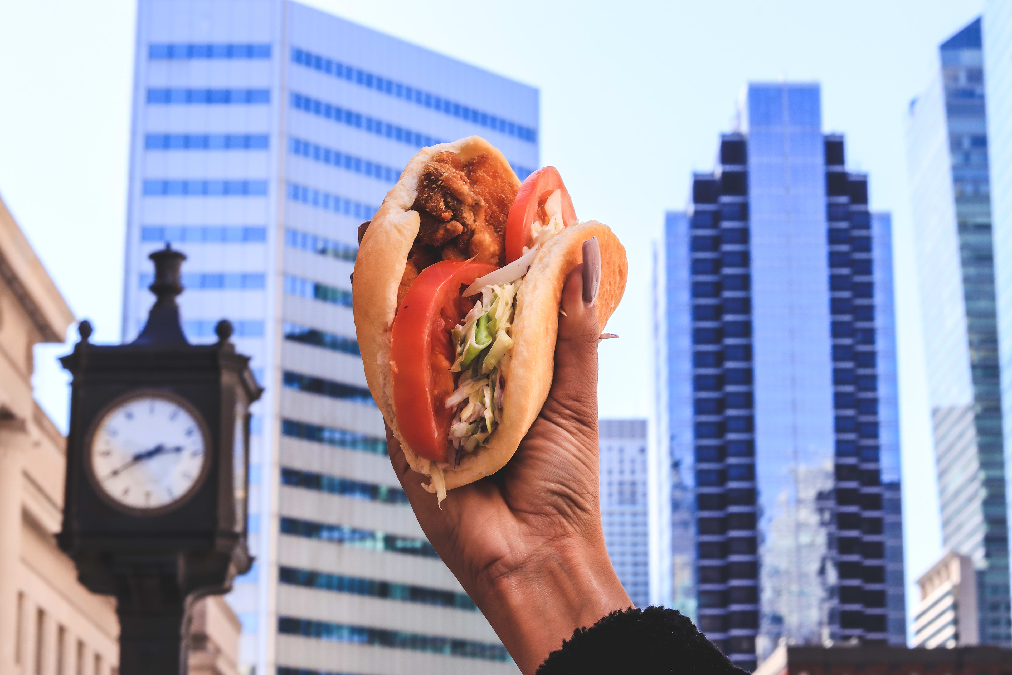 Chicken sandwich from Roywoods in Toronto