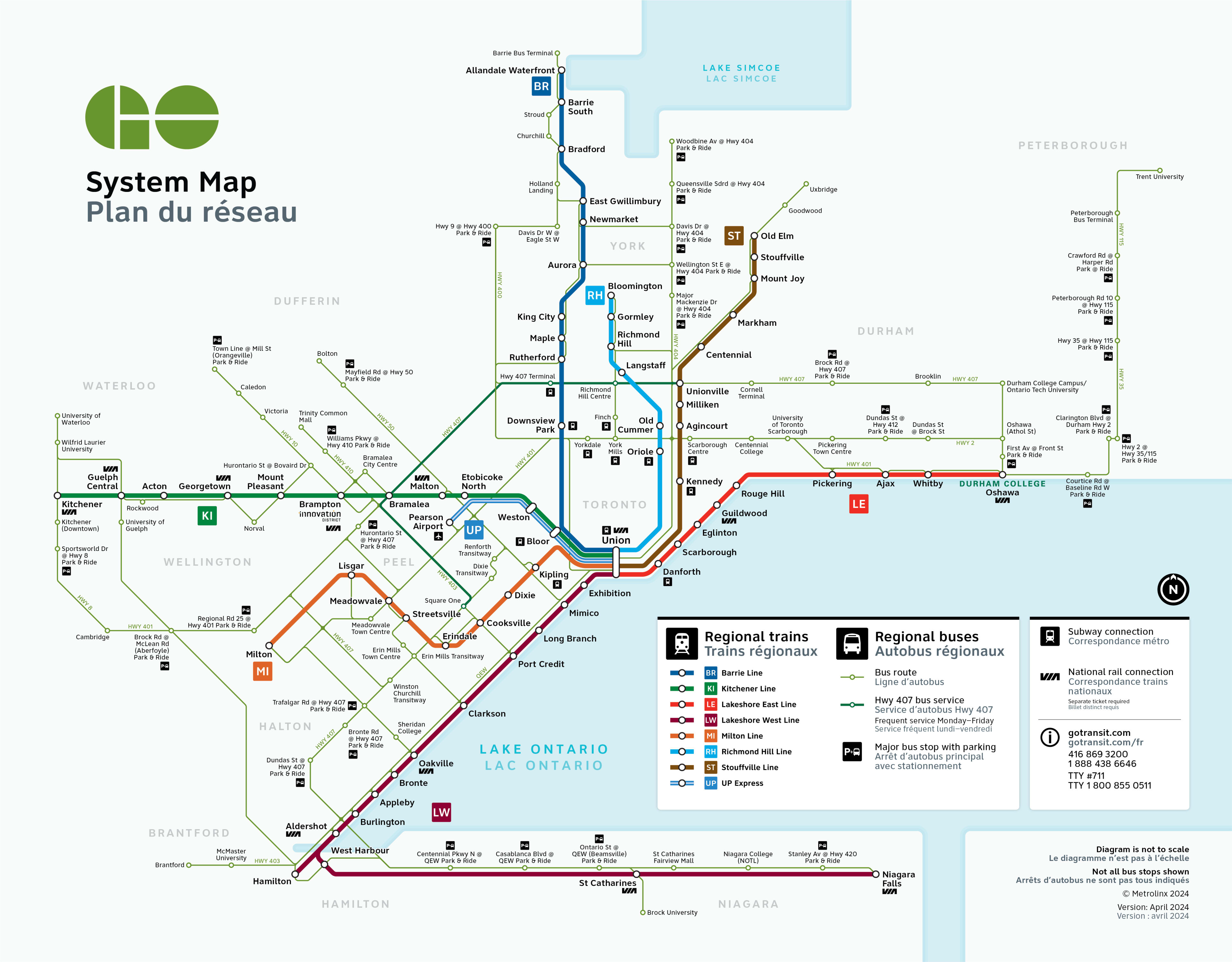 System Map GO Transit