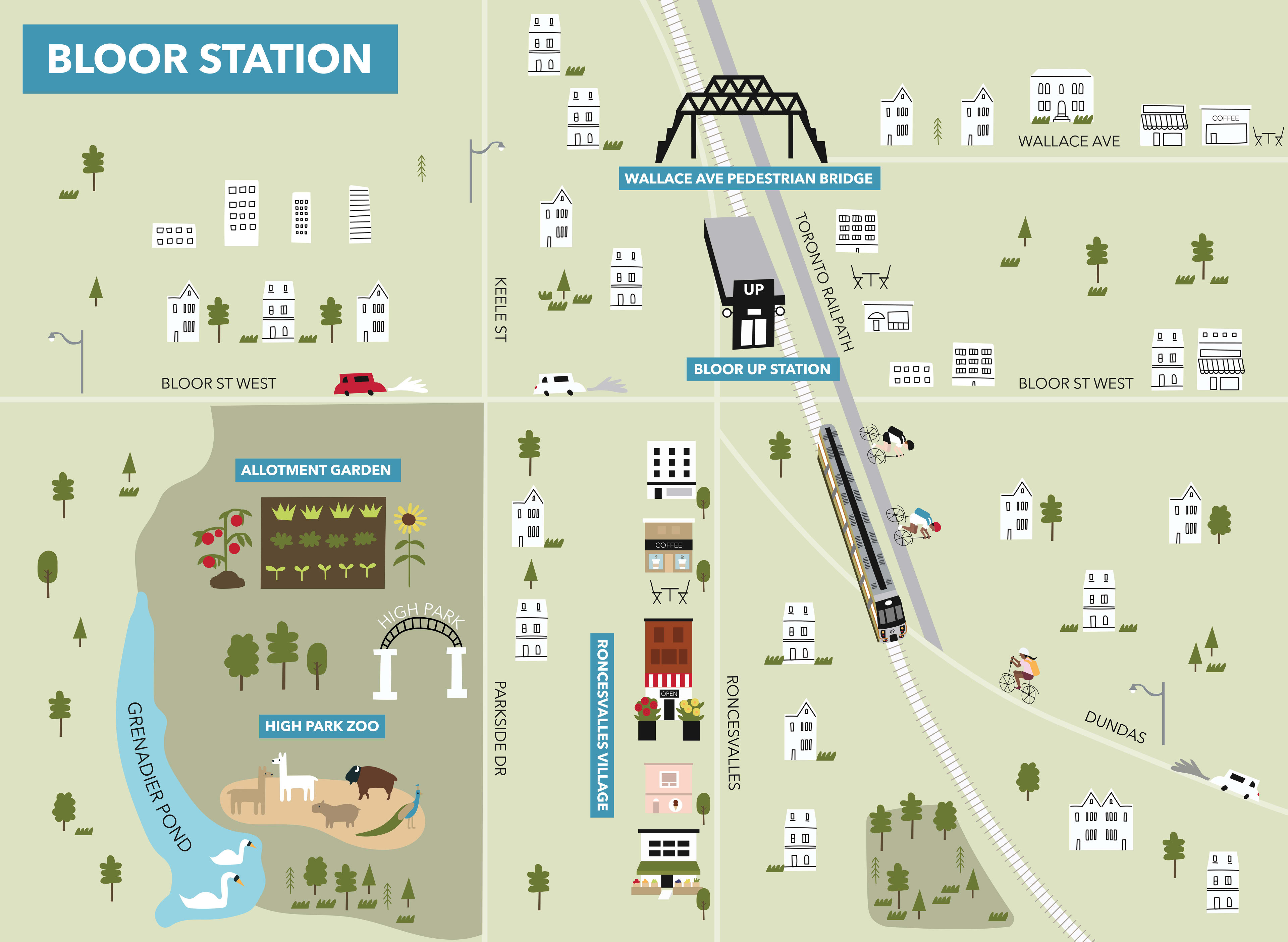 Art map of Bloor street west