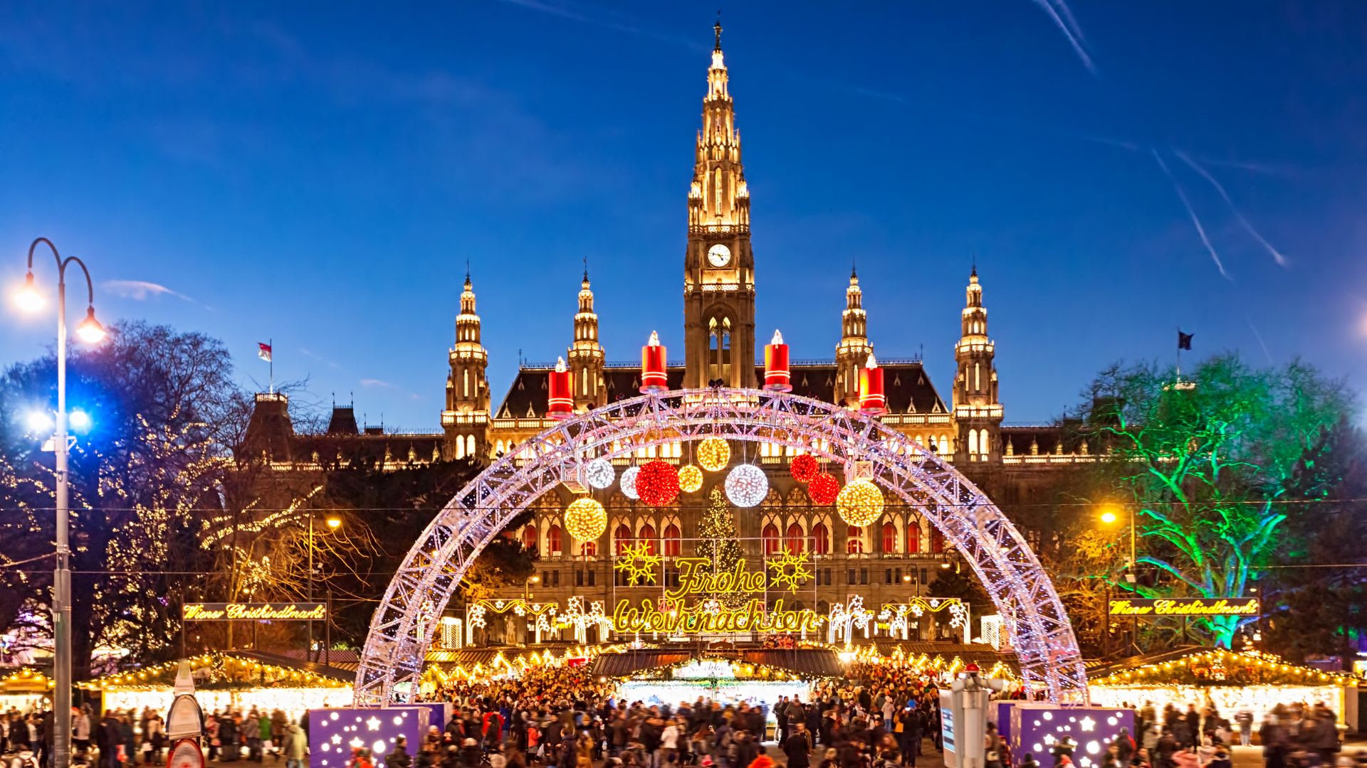 Wiener Chriskindlmarkt in Vienna, Austria