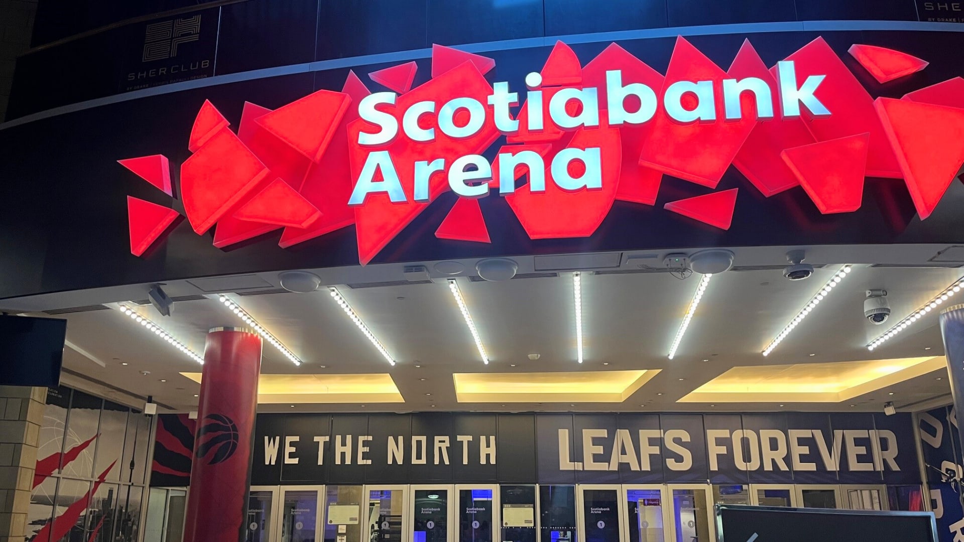 Indoor entrance to Scotiabank Arena