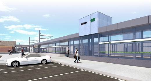 Milliken station exterior rendering
