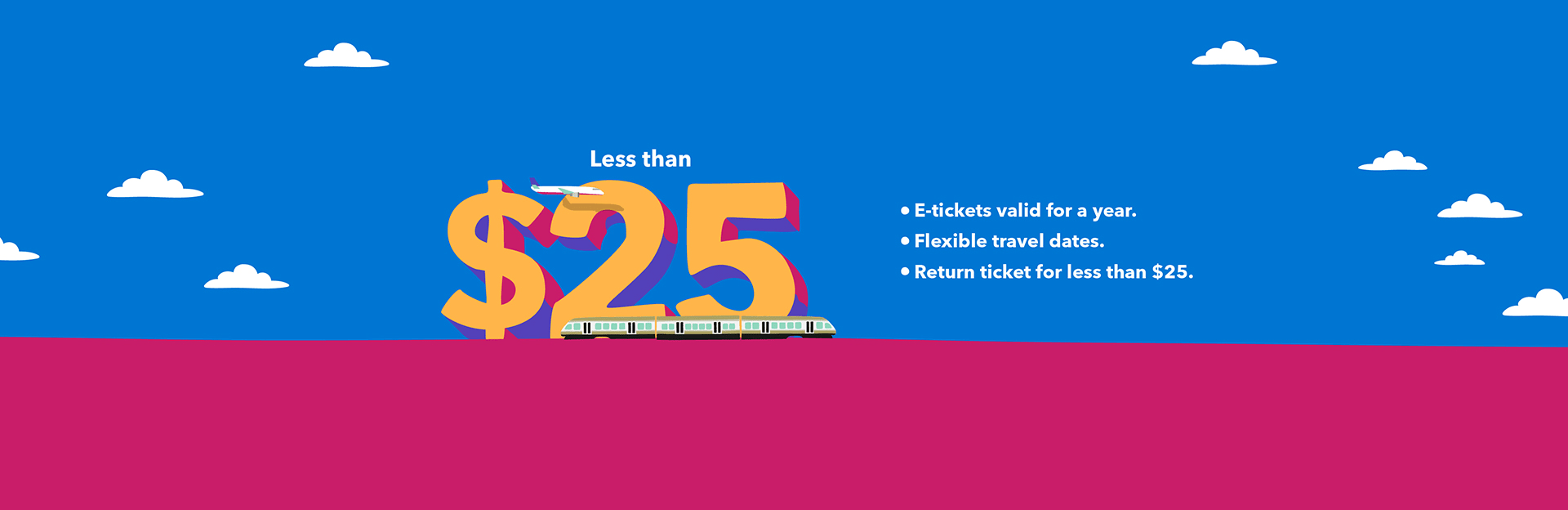 You can use the return ticket whenever you like!
