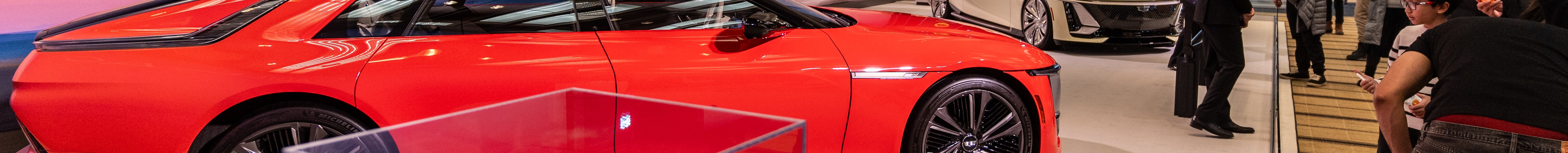 Celestique exhibition with red car at Canadian International Autoshow 2025 in Toronto