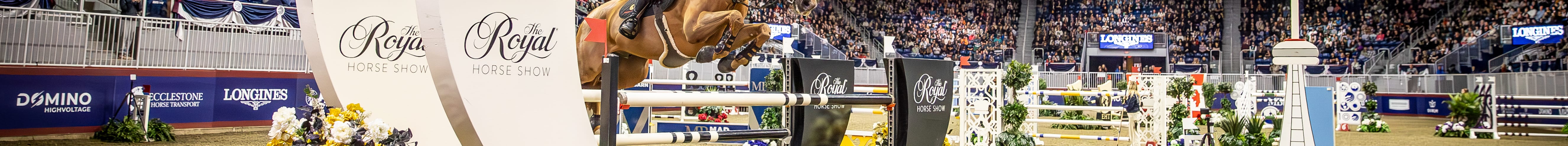 Horse jumping competition at the Royal Agricultural Winter Fair in Toronto.