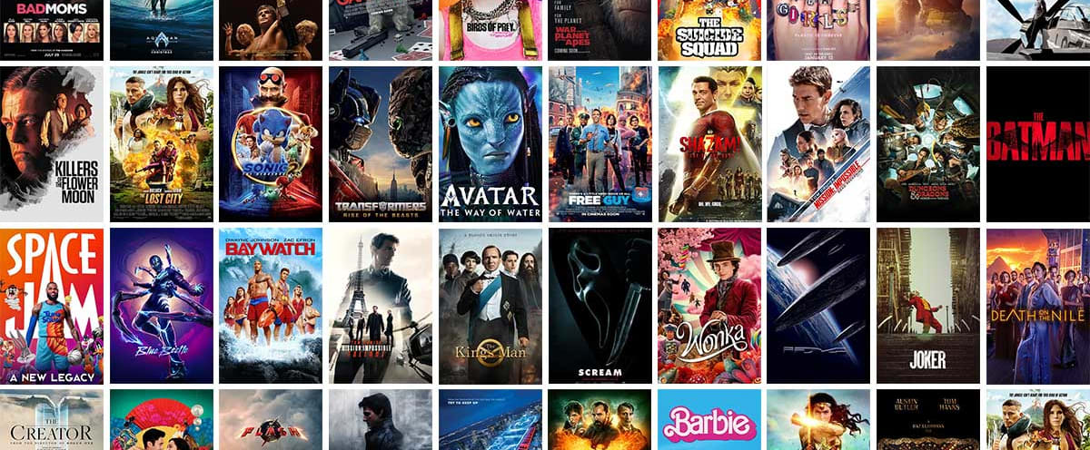Banner with all movies april '25