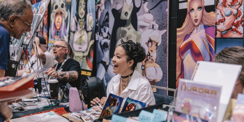 lady signing