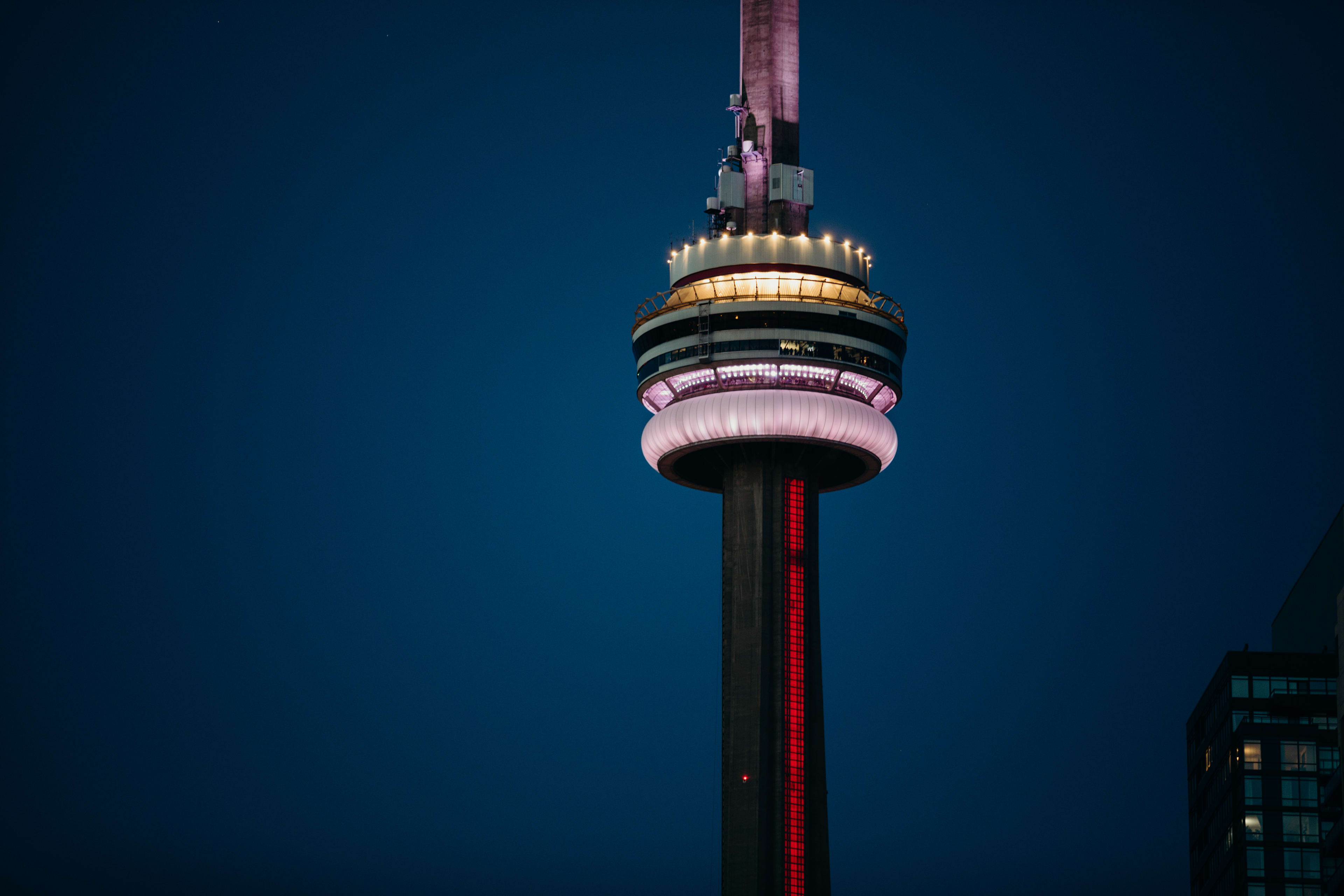 The CN Tower at night