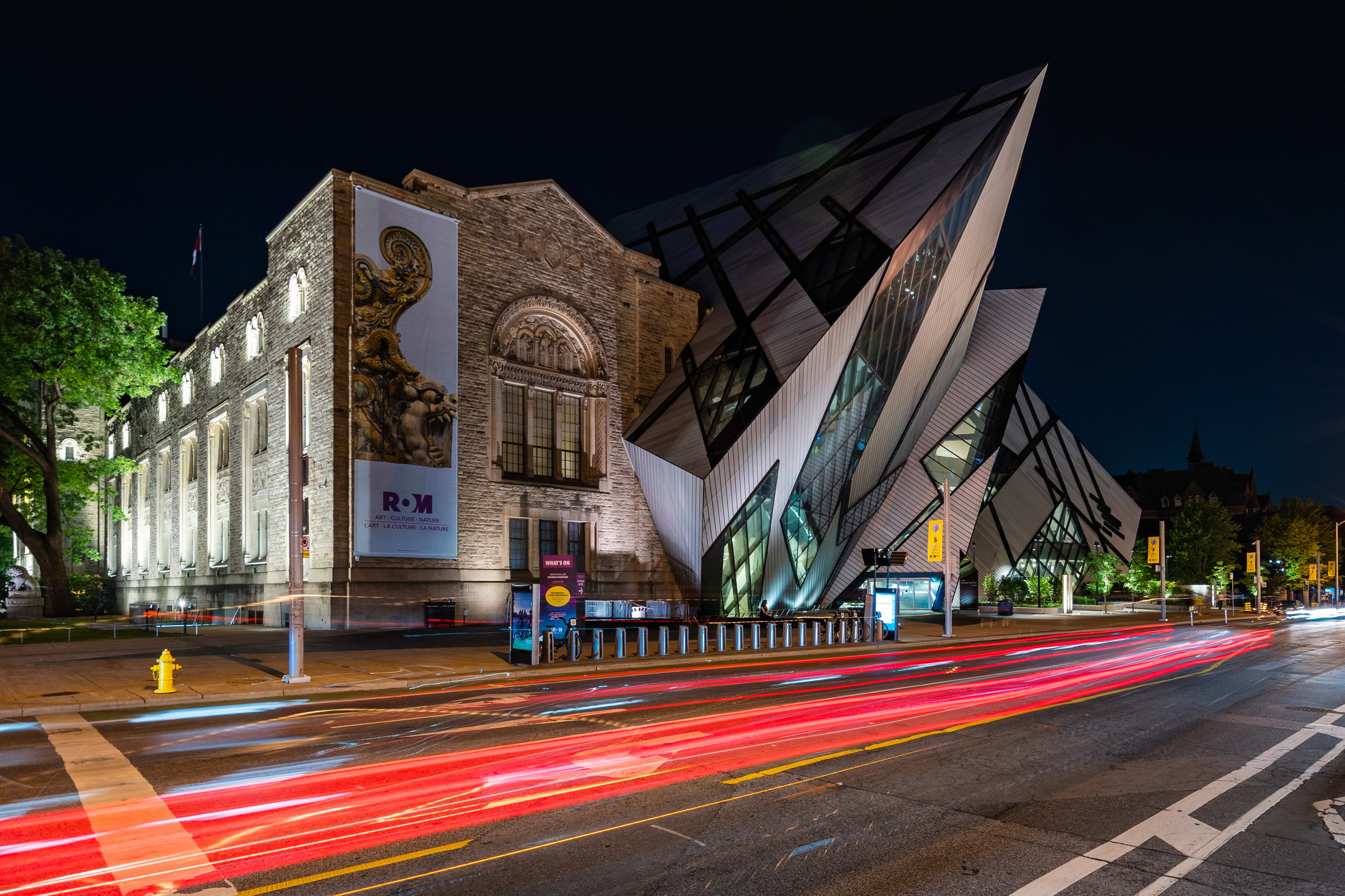 Outside of the Royal Ontario Museum (ROM)