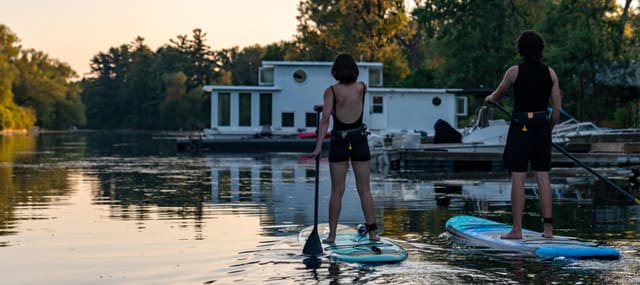 Toronto Islands standup paddle boarding rental and nature tours on Lake Ontario