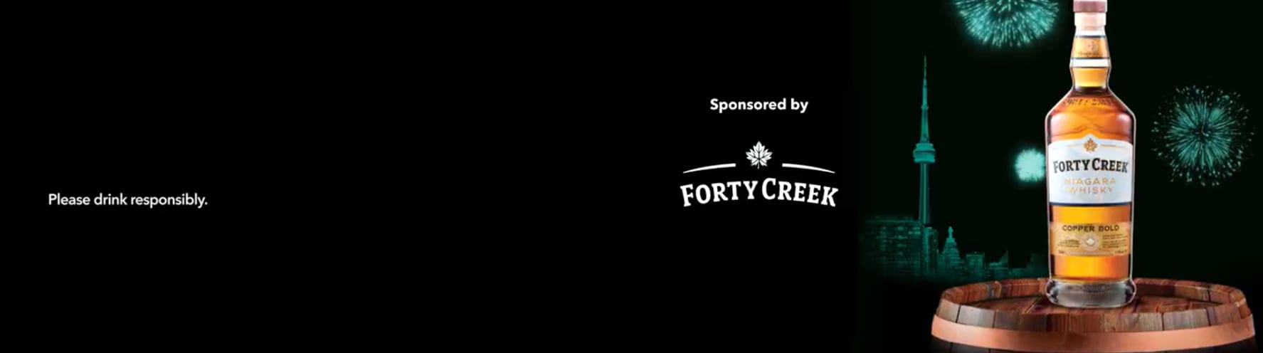 Free rides on UP Express and GO Transit on New Year's Eve starting at 7p.m. sponsored by Forty Creek