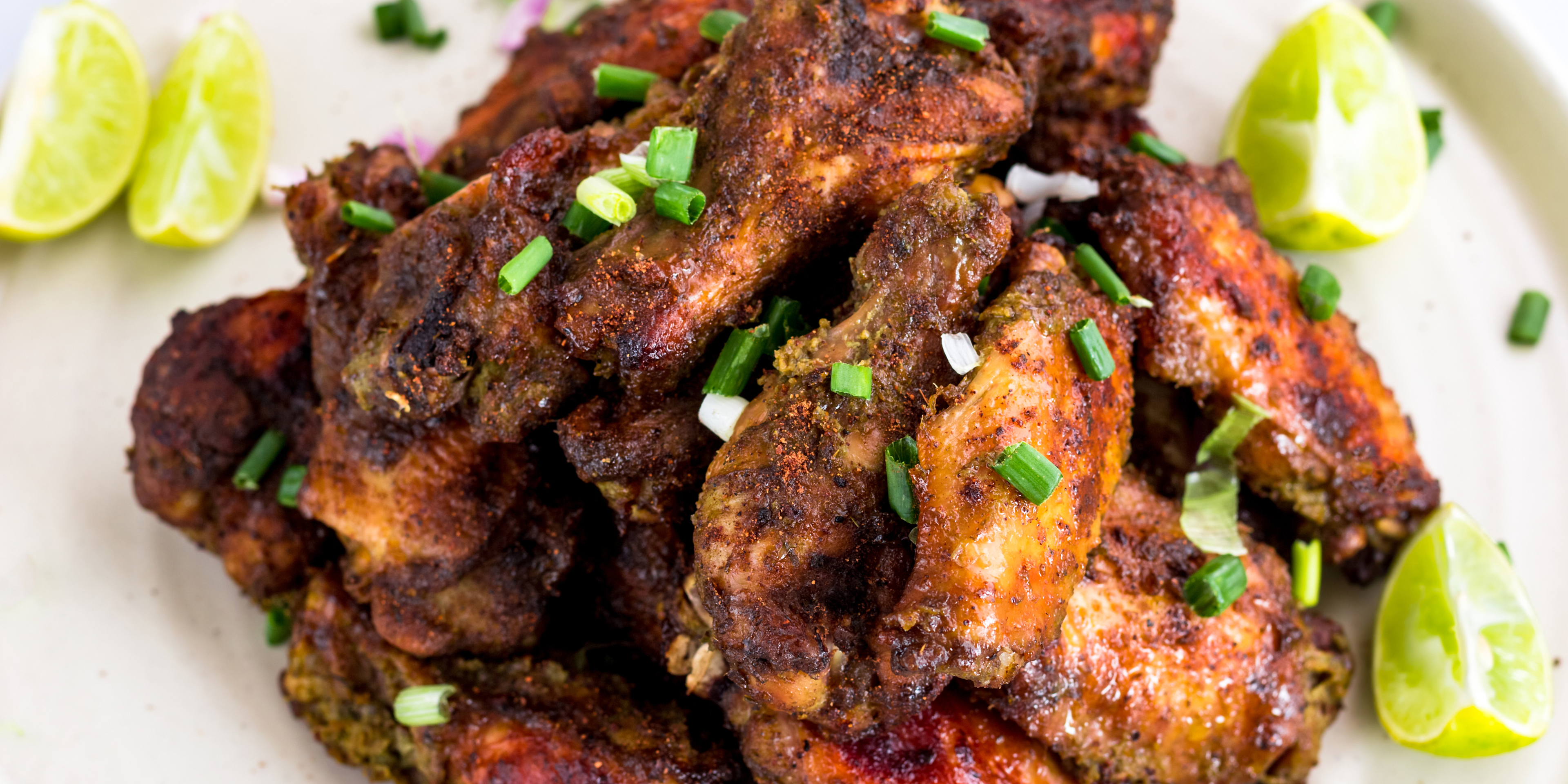 Jerk chicken on a plate