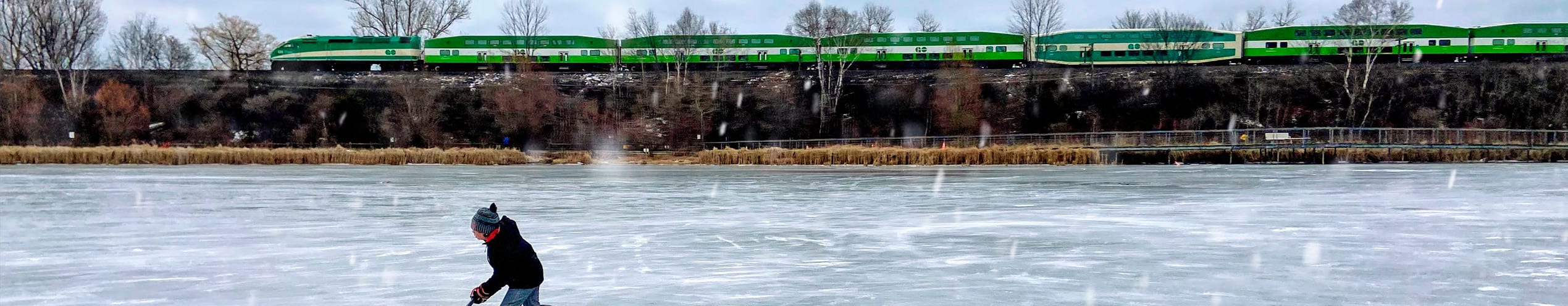 Discover GO Train Winter Banner