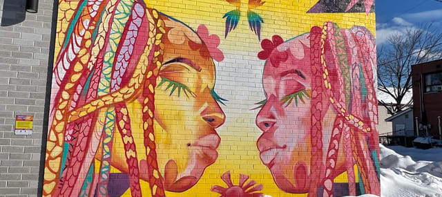 Muralist Curtia Wright’s tribute to Black Queer women brighten up Toronto walls