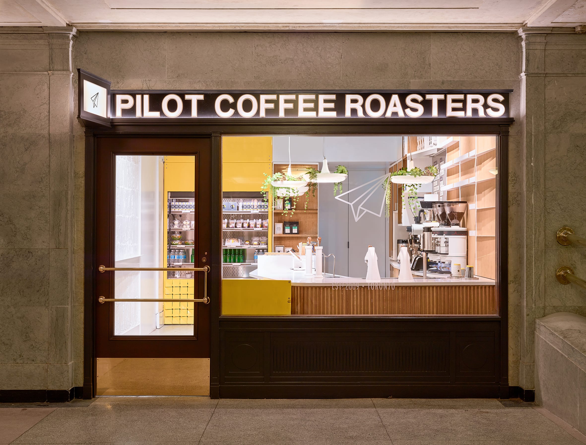 Pilot Coffee located in the Front Street Promenade of Union Station.