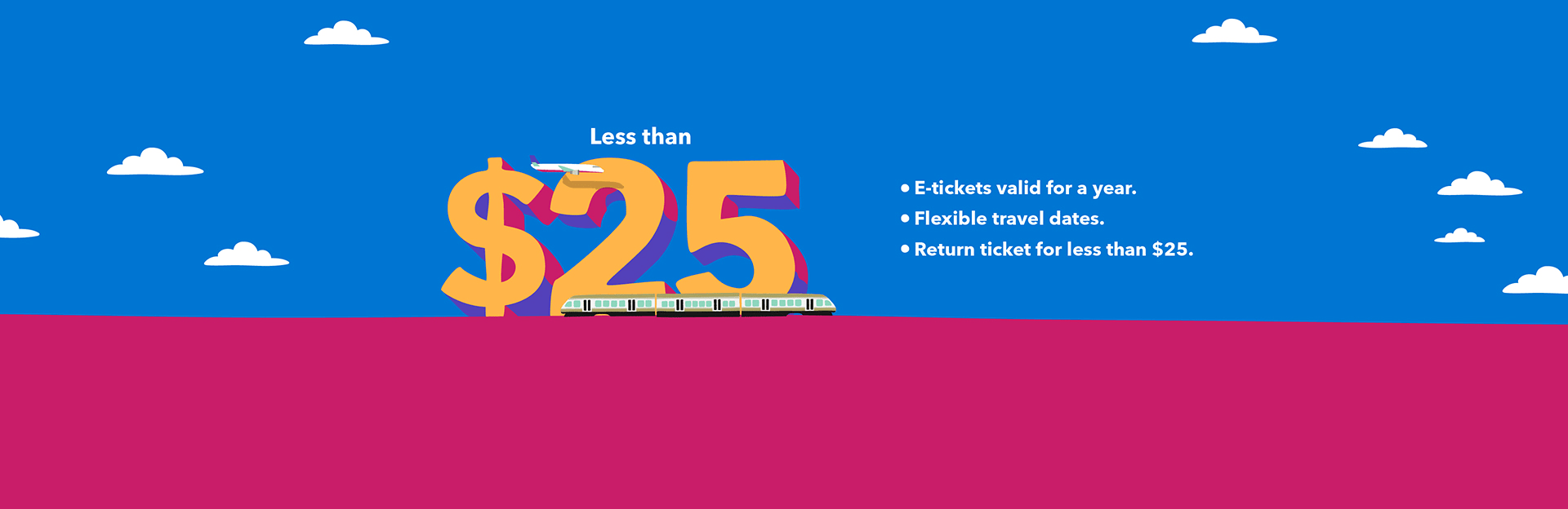 You can use the return ticket whenever you like!