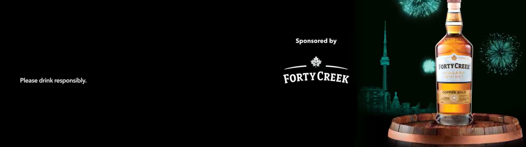 Free rides on UP Express and GO Transit on New Year's Eve starting at 7p.m. sponsored by Forty Creek