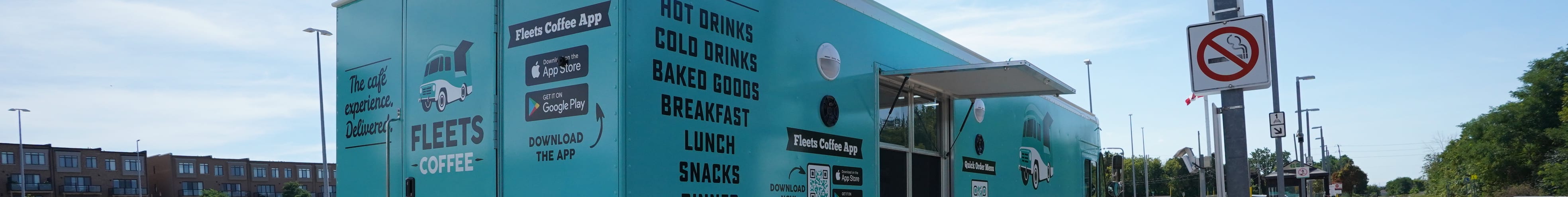 Fleets Coffee mobile food and beverage truck.