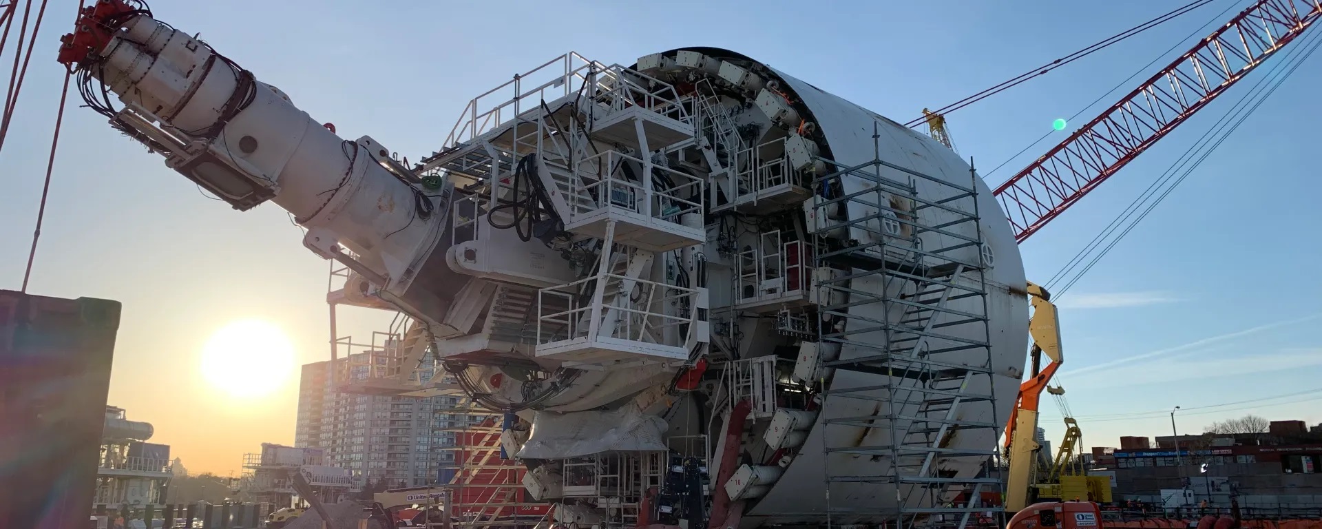 Scarborough Subway Extension machine prepares to dig tunnel